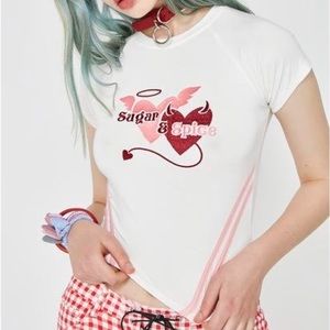 O Mighty Sugar And Spice Crop Tee L